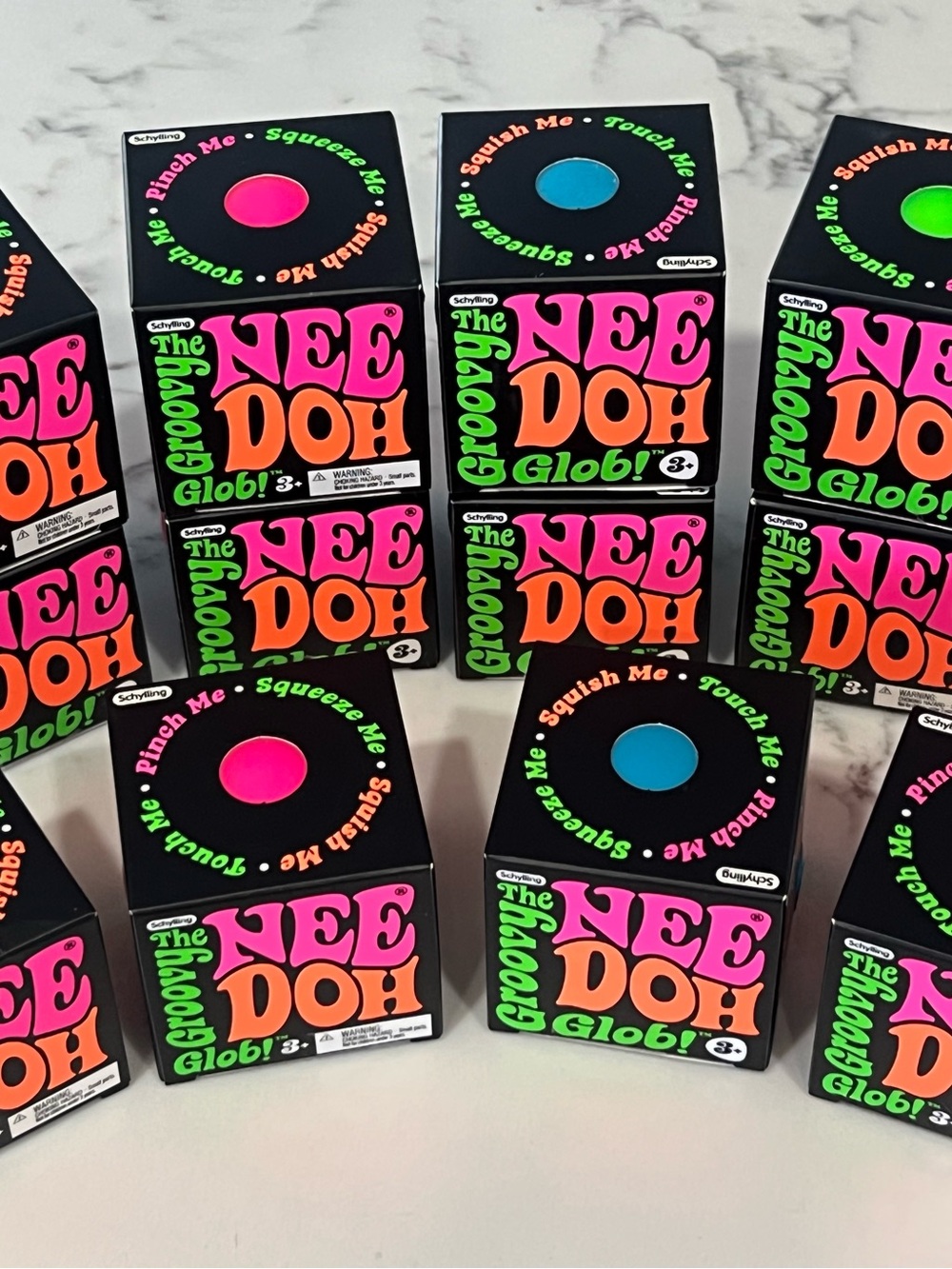 🔥NeeDoh Classic Groovy Glob Squishy Toy Fidget Nee Doh Schylling(Lot Of 12)
